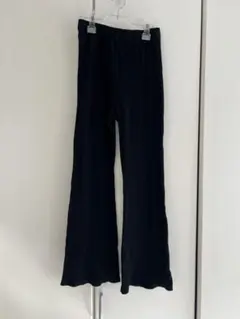 リブフレアパンツ