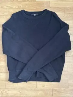 UNIQLO C スムースコットンクルーネックセーター 黒 Mサイズ