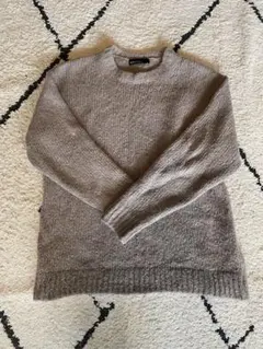 GLR グリーンレーベルリラクシング ニット セーター ベージュ M 起毛