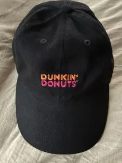 Dunkin' Donuts ダンキンドーナツ　黒　ロゴ　刺繍　cap です♪