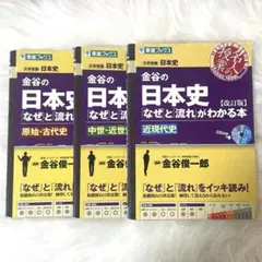 金谷の日本史「なぜ」と「流れ」がわかる本　【改訂版】　3冊セット　東進ブックスのサムネイル