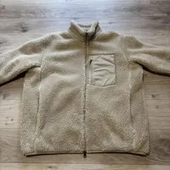 【新中古】UNIQLO フリースボアジャケット XL ベージュ