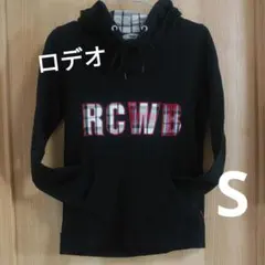 ロデオクラウン　パーカー　ギンガムチェック柄　黒  Sサイズ