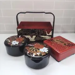 うな重箱 天重 お重 一人用 柄入 2個 【中古】 - メルカリ