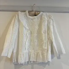 ZARA コットンレースブラウス