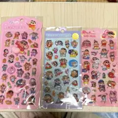 クレヨンしんちゃんシール　水シール　おしりシール　ぷっくりシール　3点セット