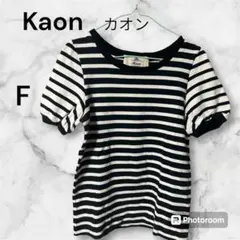 Kaon カオン ボーダー 半袖 カットソー リボン Fのサムネイル
