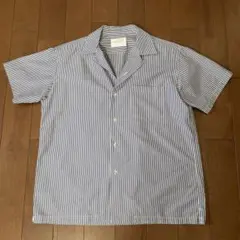 【URBAN RESEARCH DOORS】オープンカラーストライプ半袖シャツ