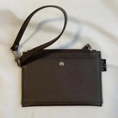【PORTER LINK】レザーミニポーチ ブラウン