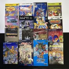 SFC 説明書のみ　16作品のサムネイル