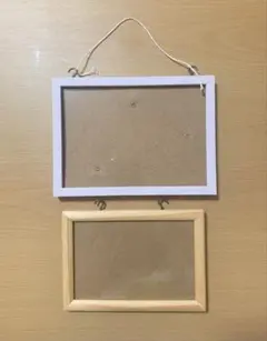 木製　写真立て　フォトフレーム　金具付き　セット