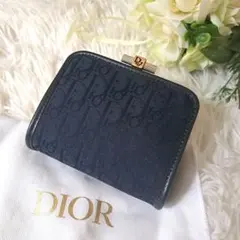 【未使用保管品】Dior トロッター コインケース ネイビー 紺
