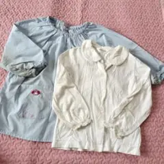 白シャツ＆幼稚園スモック　100cm