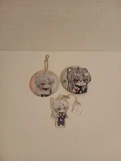 どぬく　缶バッチ　アクリルマーカー　アクリルキーホルダー　カラフルピーチ