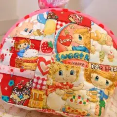 ハンドメイド　大きめパッチワークポーチ