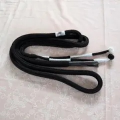 新品未使用 黒白 編み込み帯締め