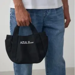 AZUL BY MOUSSY キャンバス ミニトートバッグ 黒
