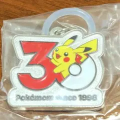 ポケモン30周年　メタルチャームマスコット　ピカチュウ　ガチャ