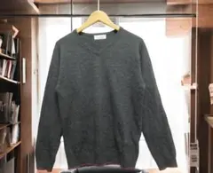 NANO UNIVERSE ダークグレー ニット 薄手