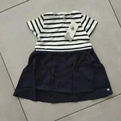 petit bateau ストライプ ワンピース 18M