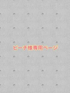 ピーチ様専用ページ