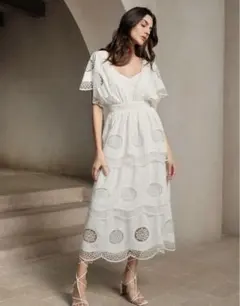 【超美品】リゾートワンピース ホワイト