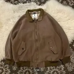 ブラウン ジップアップジャケット