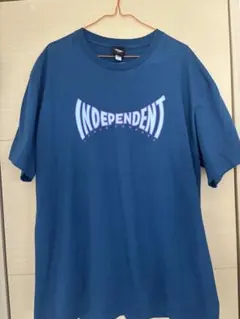 INDEPENDENT インデペンデント　ロゴ Tシャツ 青　M