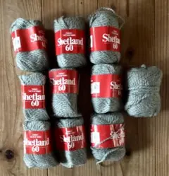 Nikke Victor Yarn Shetland 60 グレー毛糸