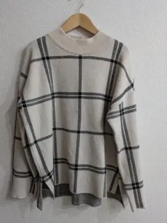 GLOBAL WORK　チェック柄ニット