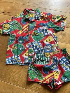 激レアオールドミキハウス　ベースボールシャツ　ブラウス　セットアップ　100