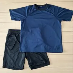 UNIQLO ネイビー エアリズム ルームウェアセット メンズXL