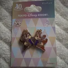 東京ディズニーリゾート 40周年チップとデール ピンバッジ