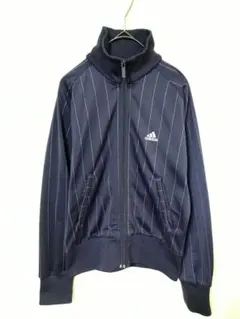 アディダス　トラックジャケット　レディースM　美品　紫　ストライプ柄　2003年
