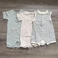 値下げ⚫︎H&M ロンパース 6-9m 3点セット