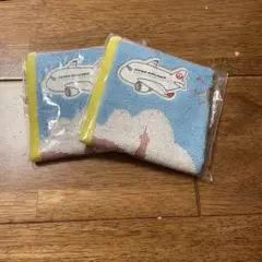 JAPAN AIRLINES 飛行機デザインタオル2枚セット