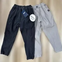 BREEZE 長ズボン2点セット 黒・灰色　110センチ
