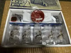 【新品未使用】HOYA 保谷クリスタル　ジュースセット（グラス、茶托　各5）