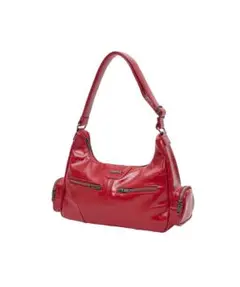 美品【GRAIN/グレイン】ヴィンテージステッチボストンバッグ レッド