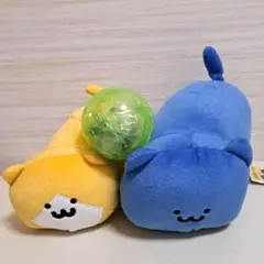 お文具さんプリンさん あにまるぱんつぬいぐるみ2個セットと缶バッジ2