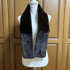 美品ロエベマフラーミンクブラウン