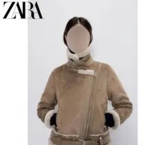 ZARA ムートンジャケット M ベージュ