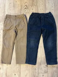 ユニクロ　ウォームイージーパンツ　2本セット　110