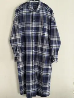 試着のみ★Gymplexx ジムフレックス チェック柄 シャツワンピース　14