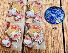 カードキャプターさくら サンリオ ラバーストラップ 缶バッジ キティ マイメロのサムネイル