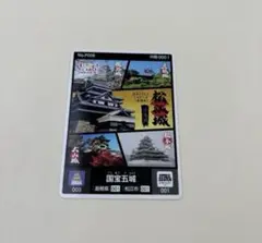 未使用品 国宝五城 ロゲットカード お城エキスポ 松江城