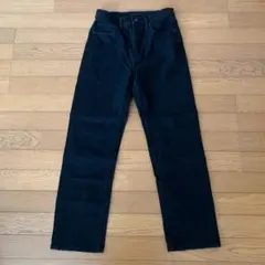 UNIQLO スリムストレートハイライズジーンズ　黒ブラック　25