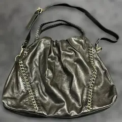 BARDOT ROSE レザー　バッグ２way ショルダー付き　本革　y2k