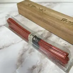 新品・未使用　正絹　帯締め 手組み 京都伝統工芸組紐道 雅流帯締め　朱色