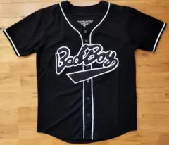 BAD BOY ベースボールシャツ XL ブラック ワッペン 刺繍